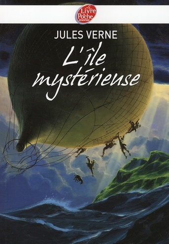 Front cover of The Mysterious Island by Jules Verne.