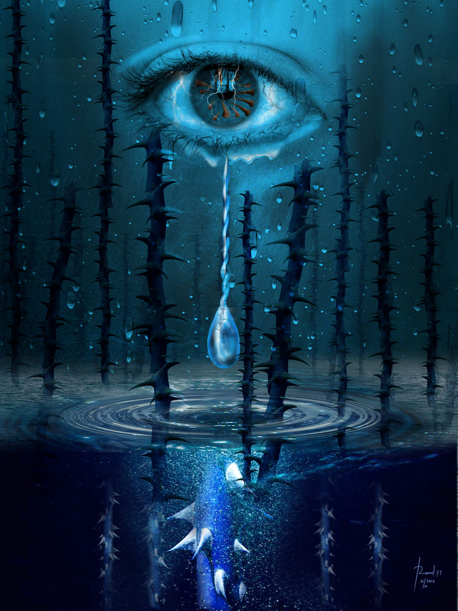 Photo expressing deep sadness.