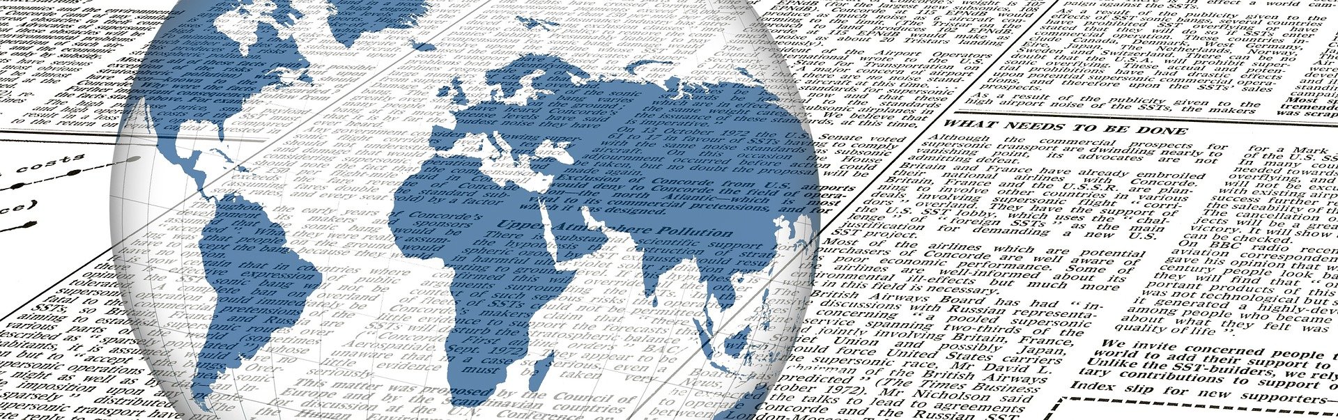 News, Journal, Globe. geralt. Pixabay license.